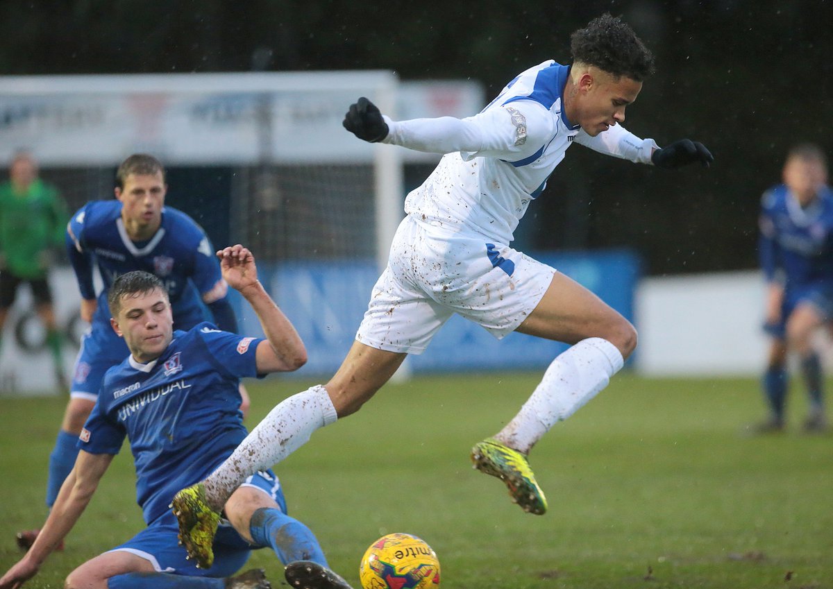 Goalscorer Henry Spalding in action