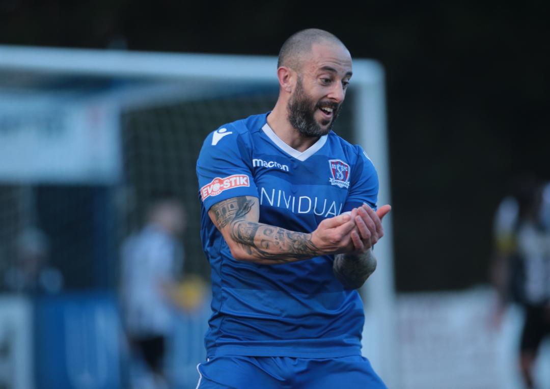 Stuart celebrates his goal