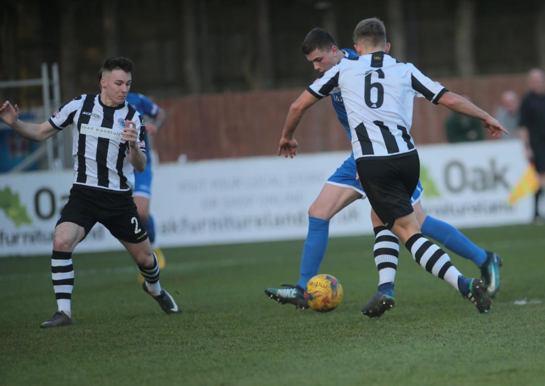 Henry Spalding shoots and scores our first goal