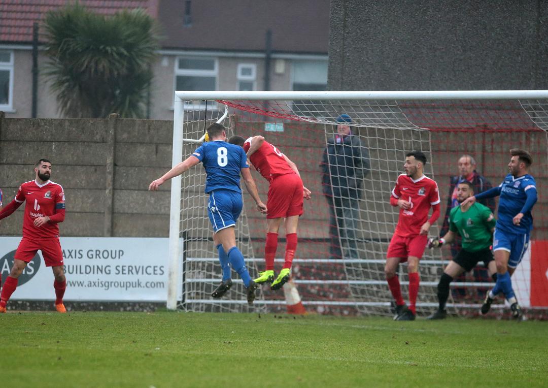 Mat Liddiard heads home our second goal