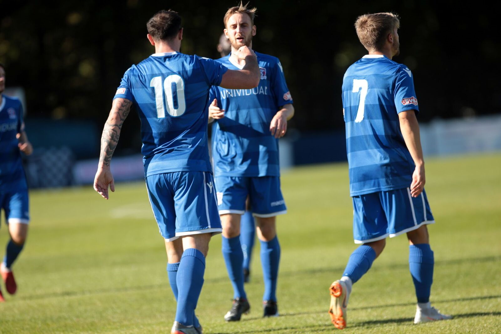 Bradley Gray celebrates his goal