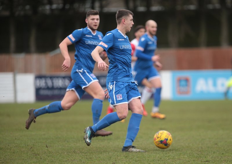 Henry Spalding on the ball 