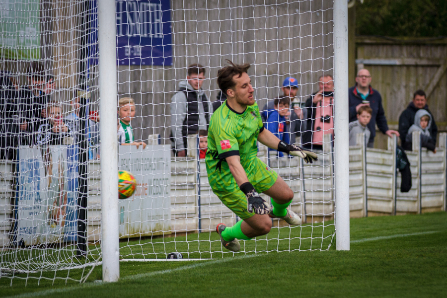 Harry Williams send the keeper the wrong way with his first goal