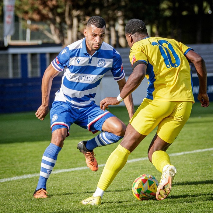 Tyrone Duffus had an excellent game at fullback and made several crucial tackles in the penalty box