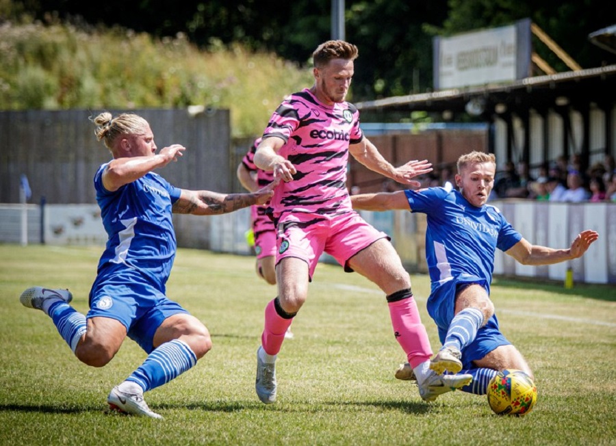 George Dowling and Sam Turl double up on the Rovers player