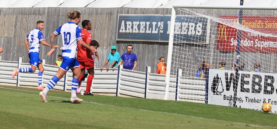 Harry scores his third goal