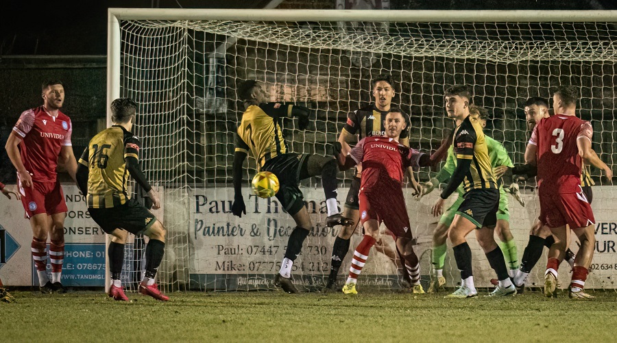 Marine pushed for a winner in the final minutes from a couple of goalmouth scrambles