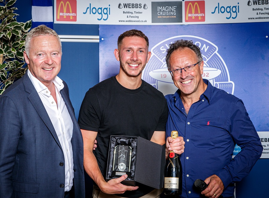 Harry Williams receives the leading goalscorer award for the 2022/23 season