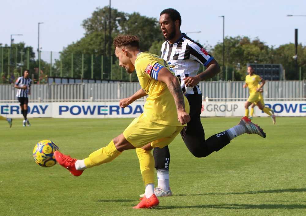 Skipper Ryan Campbell in action at Hanwell