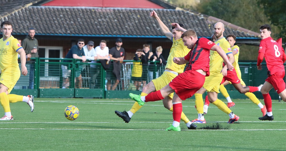 Tommy Wright scored a hattrick for Winchester