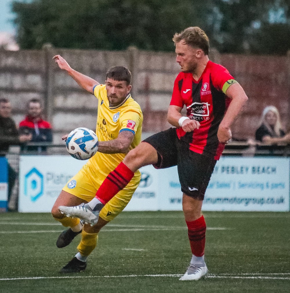 Dawid Regula scored his first goal for Marine at Cirencester Town
