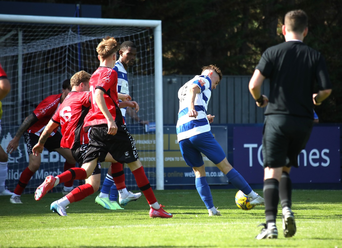 Dan Warre scored Marine’s fourth goal