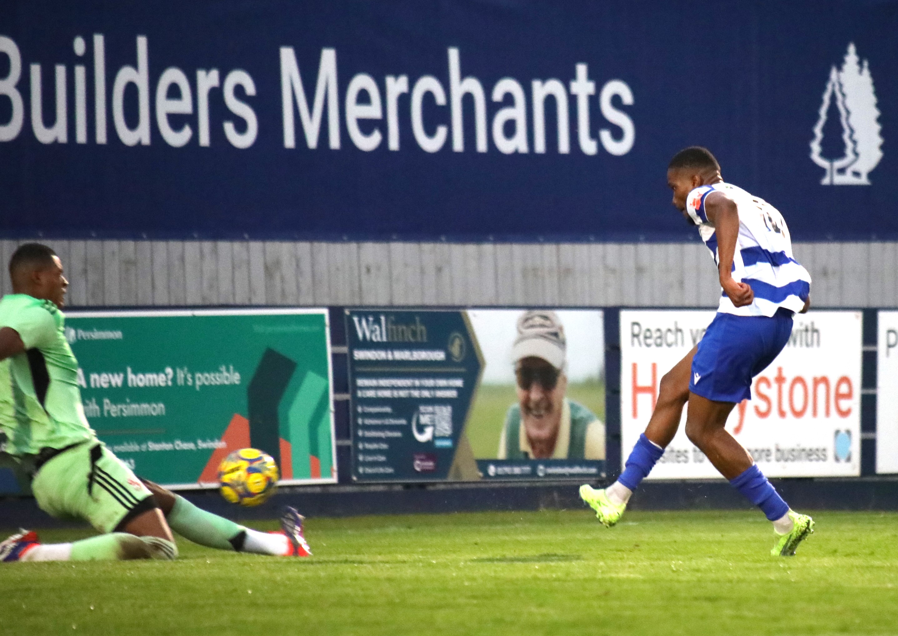 Sid Gbla scores the opening goal