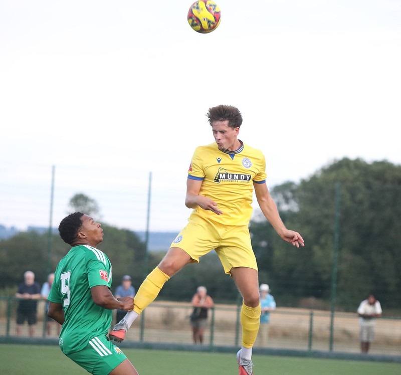 Joe Partridge had another good game at the centre of defence