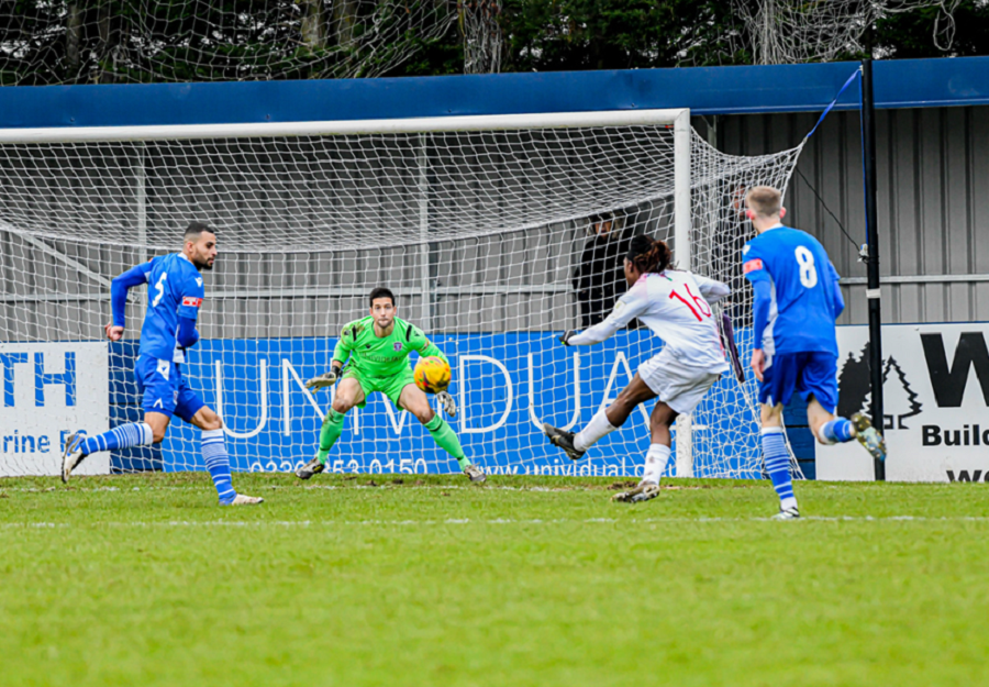 Kadell Daniel slots home Hayes second goal