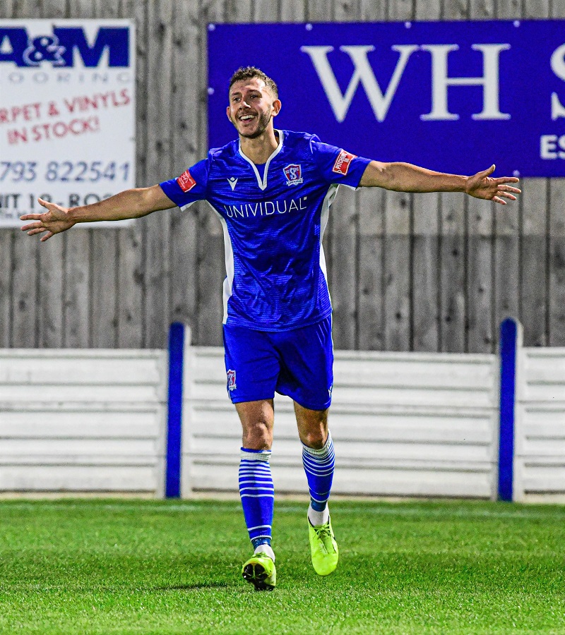 Harry celebrates his second goal