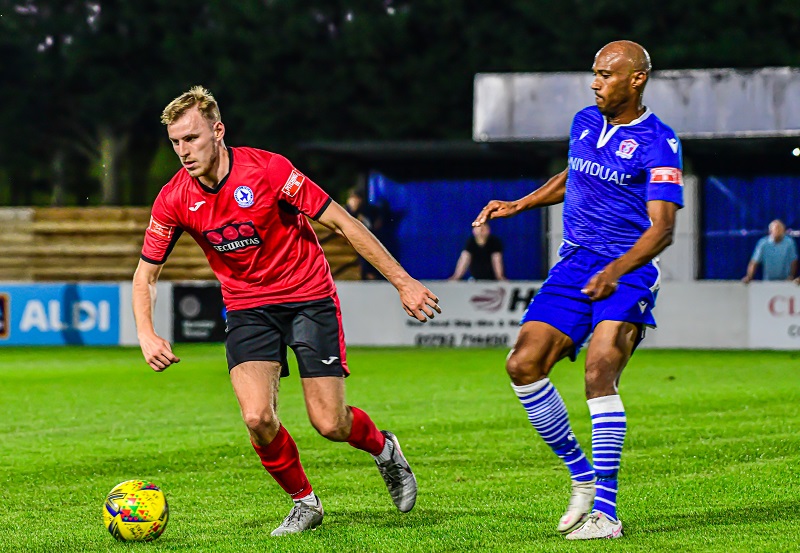 New signing Chris Zebroski made his debut for Marine