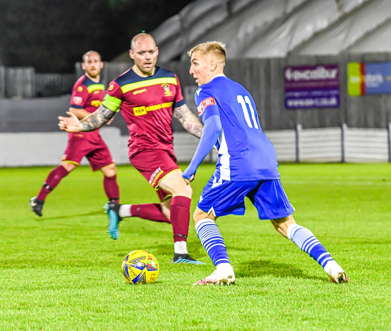 Kieran Phillips scored Marine’s second goal