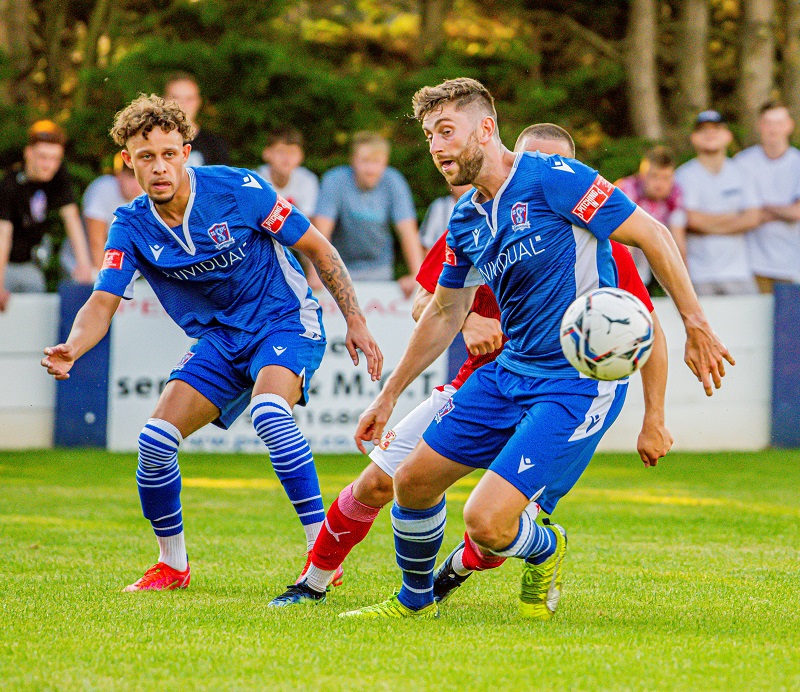 Ryan Campbell and Brad Hooper saw a lot of the ball in the first half