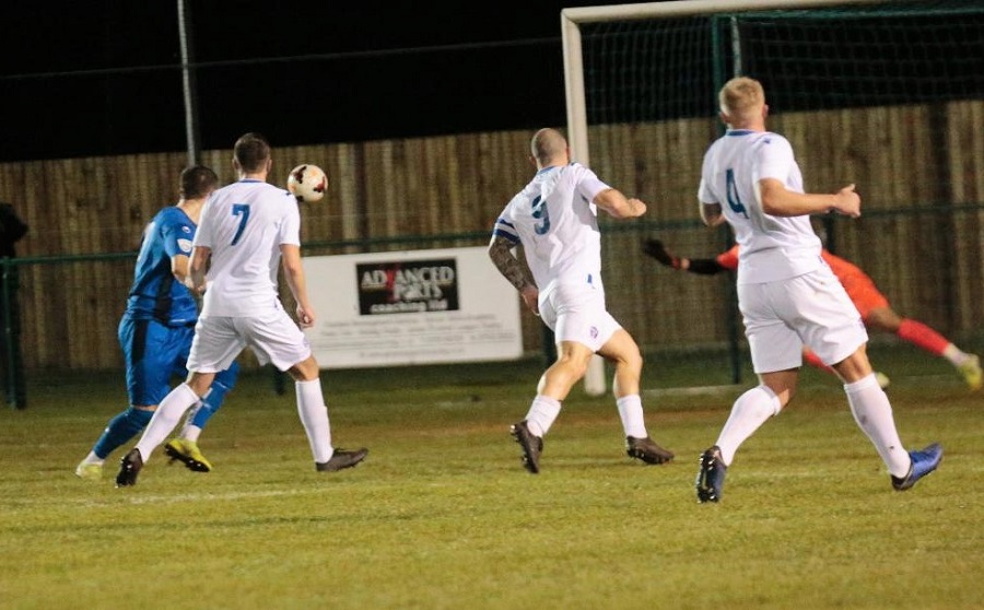 Henry Spalding (7) scores our fourth goal
