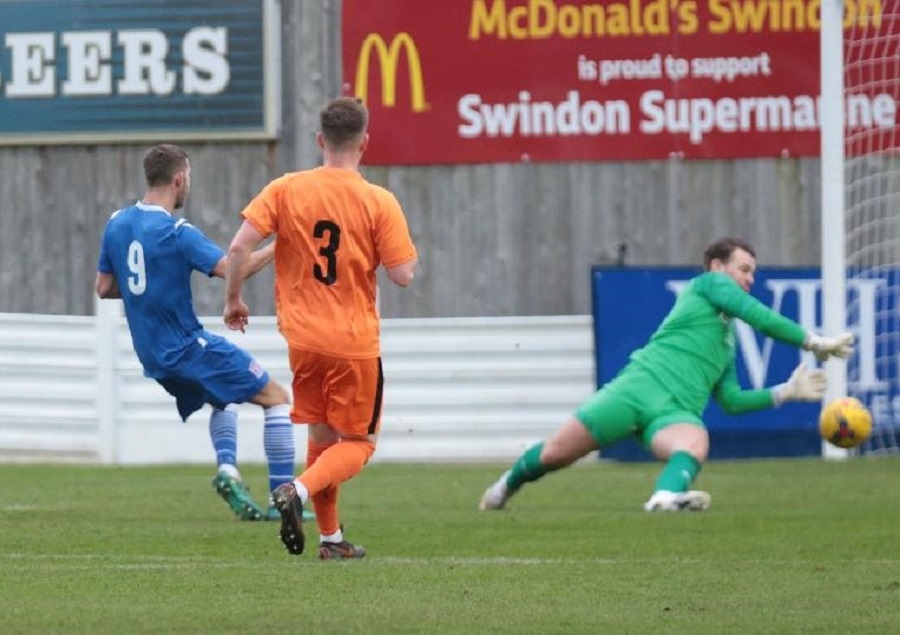 Harry Williams scores the opening goal