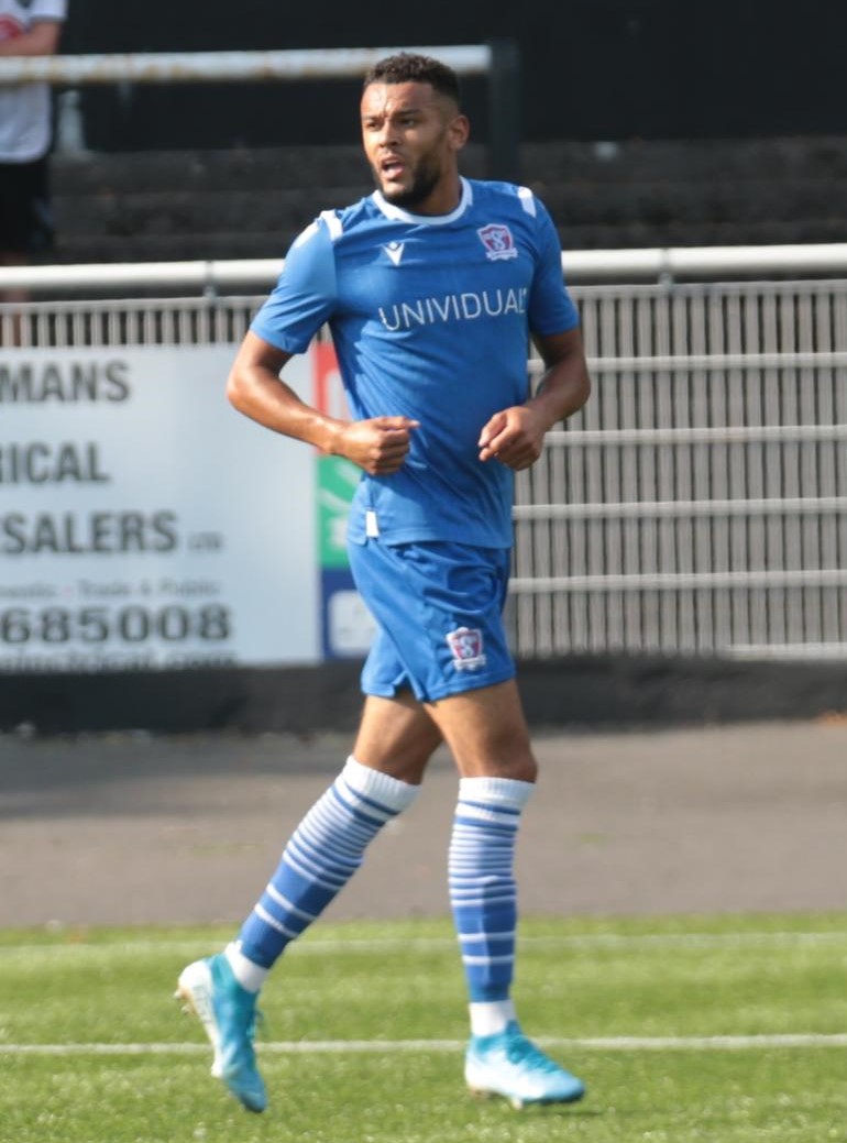 Kane Simpson has just scored our goal at Merthyr