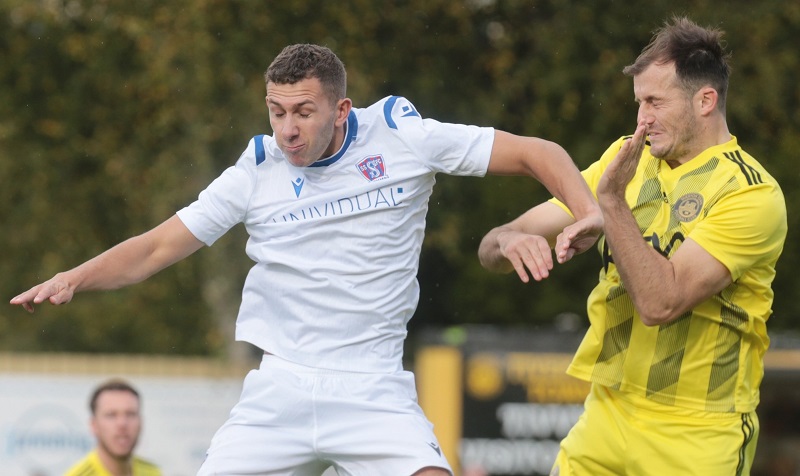 Harry Williams in action at Tiverton