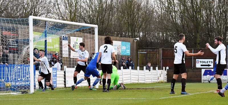 Harry Williams scores the opening goal