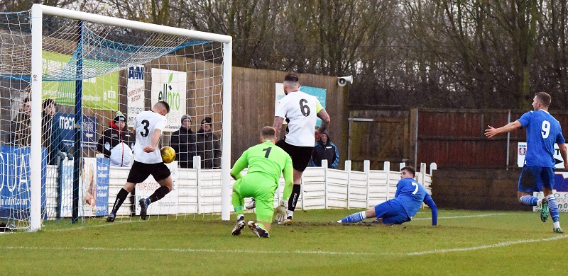 Henry Spalding scores the third goal