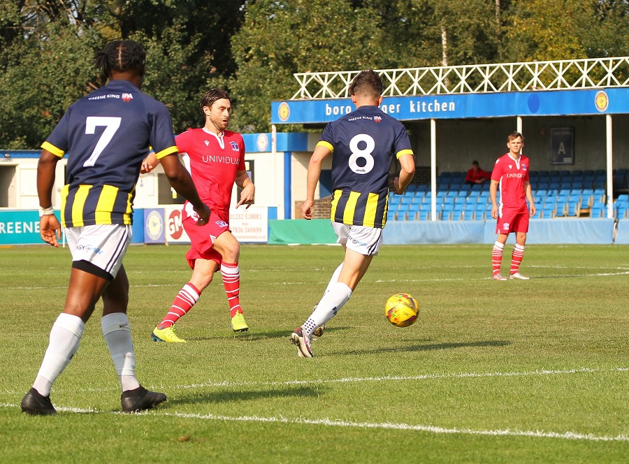 Brad Hooper starts an attack that led to the first goal