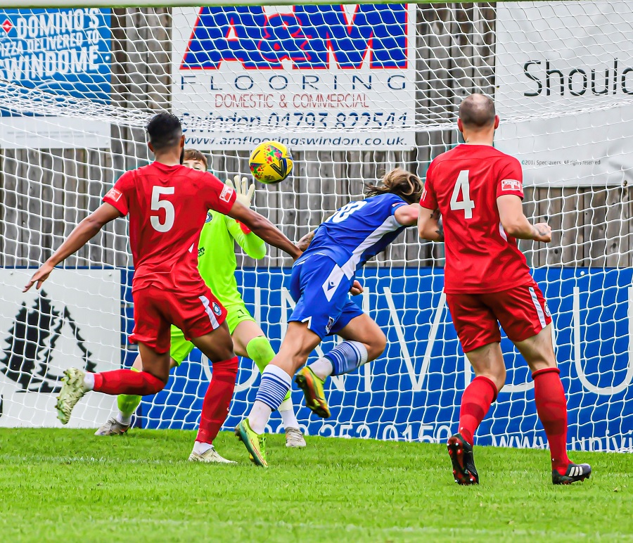 Conor McDonagh meets Henry Spalding’s cross to score our second goal