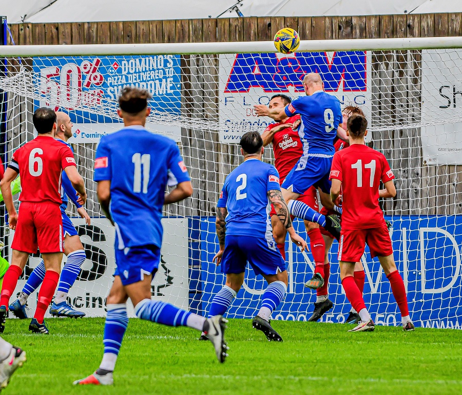 David Pratt hits the bar and Jamie Edge follows up to score