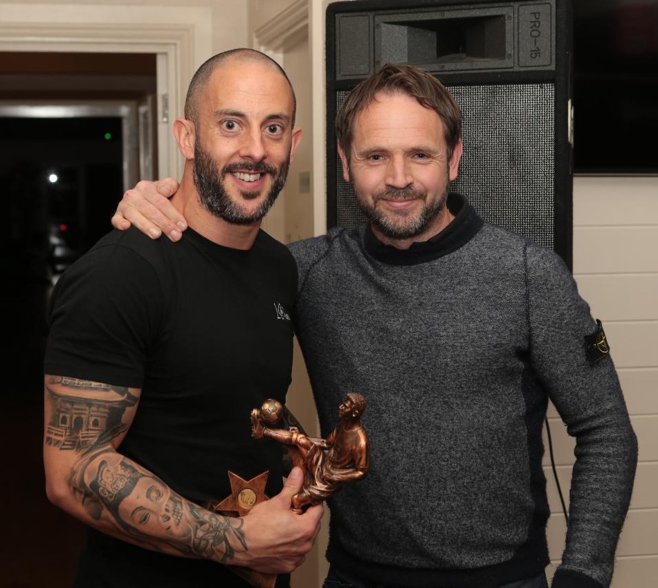 Stuart Fleetwood receives the Manager’s Player of the Season