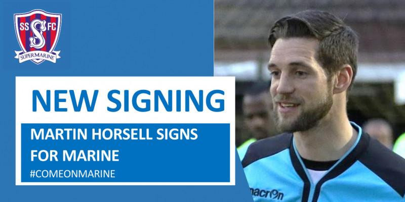 Martin Horsell signs for Marine