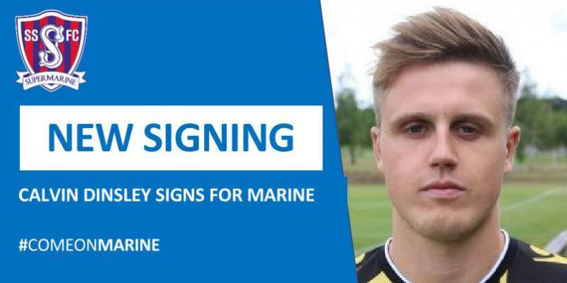 Calvin Dinsley signs for Marine