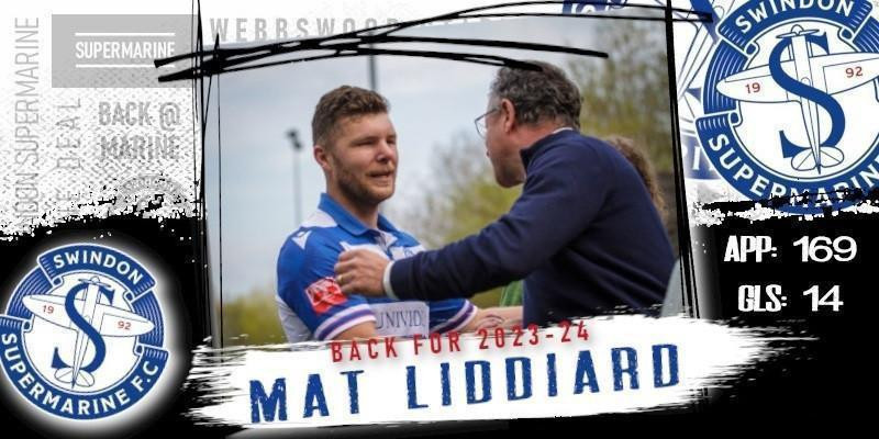 Mat Liddiard's back for 2023/24